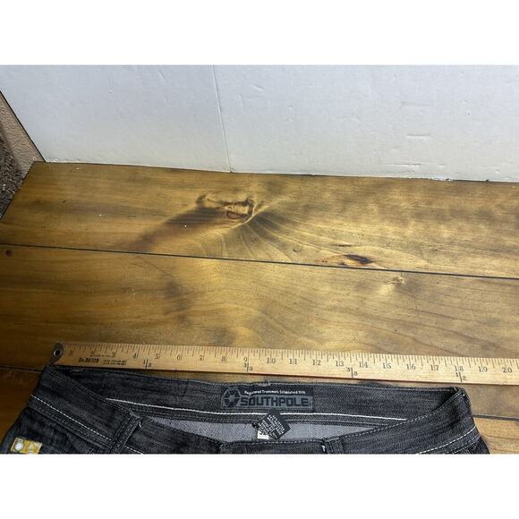 VTG Southpole Black Baggy Jeans Y2K
Skater Hip Hop Dark Denim Jeans 36x32 - Picture 8 of 10